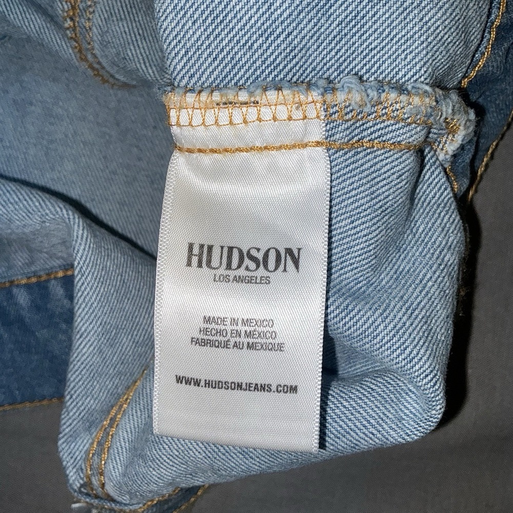 Hudson Los Angeles Denim Button Up Jean Trucker Jacket Women's Size XL/1X NEW - Picture 9 of 11